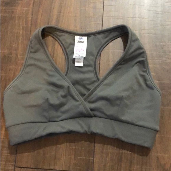Zumba Fitness Tops - Zumba V-Bra - Gray Sport Bra
